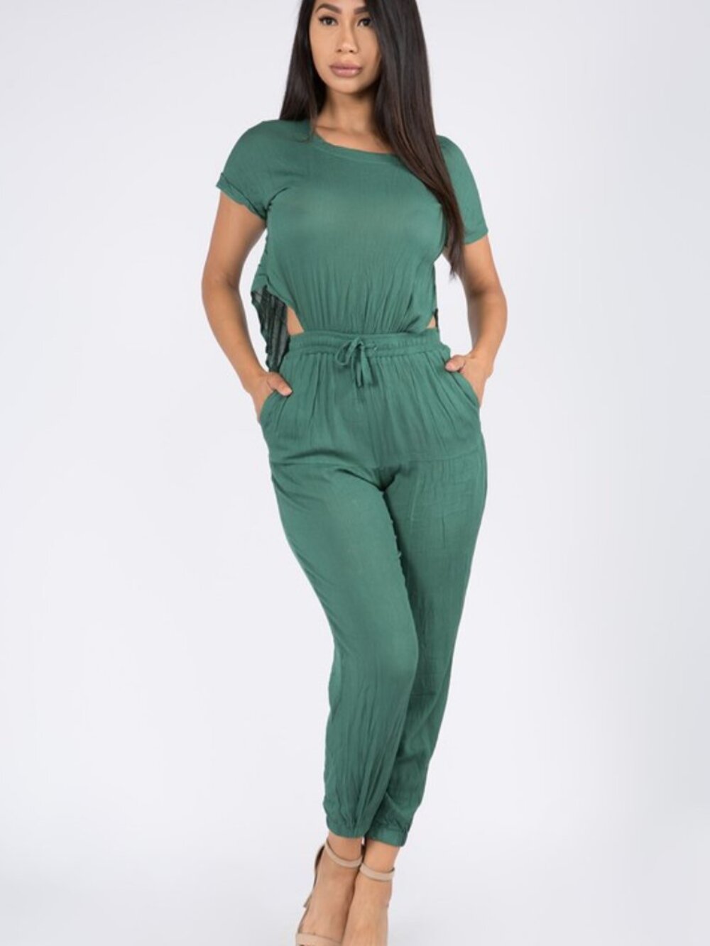 Sage Springtime Romper